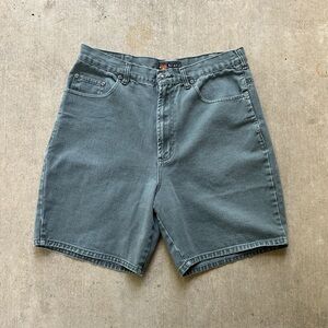 Route 66 Gray Jean Shorts Vintage-Inspired Relaxed Fit